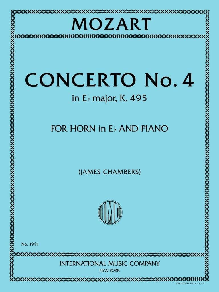Concerto N. 4 Mi B K 495 (Chambers)